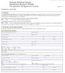 Schwab Company Retirement Account Forms (Schwab CRA Forms) for New Accounts